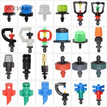 90/180/360 Grad verstellbarer Bewässerungstropfer, Mikrodüse für Gartensprühen, rotierende Düse, 4/7-mm-Schlauchkompensationsnebelsprüher