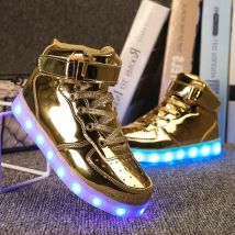 Männer Turnschuhe Kind Stiefel Mädchen Jungen Schuhe Frauen Mode Casual Sport Outdoor Dance Wohnungen Kinder Led Leuchten Hip-Hop schuhe