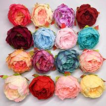 Large Peony Fake Silk Flower Head for Home Decor Flower Wall Wedding Flower arrangement DIY Decoration Wreath floral