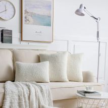 Plush Cushion Cover Soft Pillow Cover for Sofa Living Room Car Housse De Coussin 45*45 Decorative Pillows Nordic Home Decor