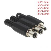 10 pz DC Power Maschio Spina Jack Adattatore Maschio 5.5x2.1mm 5.5x2.5mm 3.5x1.0mm 3.5x1.3mm 6.3x3.0mm 3.5x1.1mm