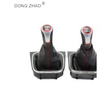 For VW Jetta 6 A6 MK6 GLI  2012 2013 2014 2015 2016 2017 Car-Stying 5/6 Speed Car Gear Stick Level Shift Knob With Leather Boot