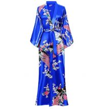 Sexy Women Long Robe With Pocket Wedding Bride Bridesmaid Dressing Gown Rayon Kimono Bathrobe Large Size S-XXXL Night Dress