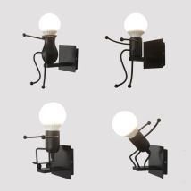 Nuovo HA CONDOTTO LA lampada da parete lampada da parete creativo lampada a sospensione 5W 7W di ferro nano a forma di camera da letto lampada da comodino per bambini camera soggiorno