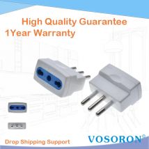 Adattatore per mini spina da viaggio europeo a 2 pin EU 4.0mm per l'italia ideale per accessori da viaggio 250V 10A