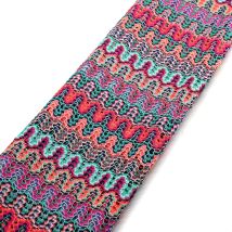 Stricken Spitze Stoffe Zig Zag Geometrische Strick Welle Gestreiften Spitze Häkeln Mesh Stoff Diy Mode Tuch 150CM/D131