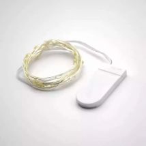 10Pack LED String Light 1M 2M 3M Button Battery Copper Wire Fairy Lights for Wedding Patio Party Garden Decor