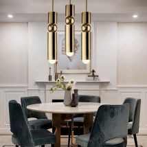 Nordic führte Anhänger Licht Moderne Lampe Zylinder Rohr goldene led Anhänger Lampe für foyer schlafzimmer dekoration Anhänger Licht