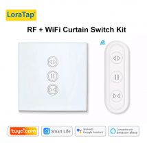 Tuya Smart Leben EU WiFi Rollladen Vorhang Schalter für Elektrische Motorisierte Jalousien mit Fernbedienung wireless schalter Google Hause alexa Echo Stimme Steuer Wall Touch Schalter Smart Home