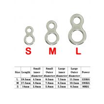 10pcs/bag Stainless Steel Fishing Split Loop Jig Bait Flat Fishing Swivel 8 Type Solid Ring Heavy Duty Fishing Rings Accessories