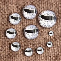 8 10 12 14 16 18 20 25 30 mm Oktopus-Augen, rundes Muster, Glas-Cabochon, flache Rückseite, Fotobasis, DIY-Schmuckherstellungszubehör K06251