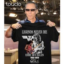 Legende nie Sterben Eddie Van Halen 1955-2020 Geschenk T-Shirt Für Männer Frauen