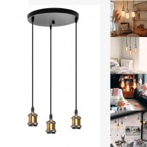 Jahrgang Industrielle Loft LED Bar Pendent Lampe E27 Buchse Anhänger Lichter Aluminium Esszimmer Küche Insel Hängen Lampen Halter