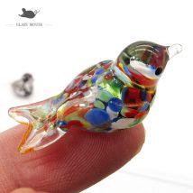 Miniatur Murano Glas Vogel Dekorative Figur Japan Stil Home Garten Decor Zubehör Schöne Handgemachte Glas Tier Ornament