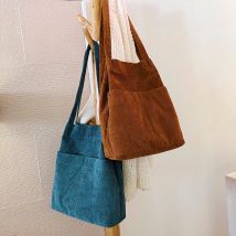 Hylhexyr Cord Totes Tasche Tragen Schulter Tasche Retro Casual Handtaschen Mit Innen Tasche Für Schule Arbeit Strand Reise und Shopping