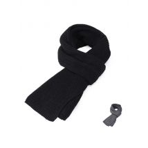 Men's Knitted Scarf Winter Muffler Warm Face Earflaps Shawl Chenille Hand Knitting Scarves Leisure Black
