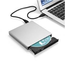 Universelles externes optisches CD-DVD-Laufwerk, tragbar, USB 2.0, externes optisches DVD-Laufwerk, Lesegerät für Computer, Laptop