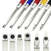 Holz Drehen Werkzeuge Hartmetall Einsatz Cutter Schwanenhals Hohlholz Drehen Meißel Klinge Mit Aluminium Griff Für Drehmaschine