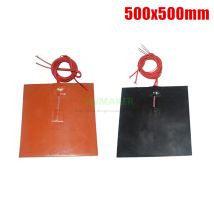 500x500mm orange/schwarz Farbe 3D-Drucker Heizbett 1000w Silikon kautschuk heizung 500*500mm elektrisches Heizkissen