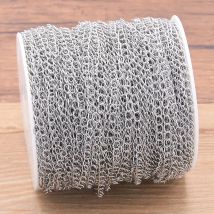 5 mt/los 3 Größe Edelstahl Polieren Halskette Schwanz Ketten Für DIY Schmuck Machen Materialien Handgemachte Liefert