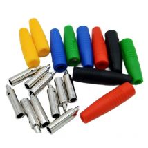 5 kolorów lutowania 4mm Banana gniazdo Banana żeńskie złącze dla kabla 14AWG 10 sztuk/partia