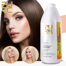 PURC Trattamento brasiliano per capelli alla cheratina Raddrizzamento Levigante per il trattamento dei capelli ricci profondi Prodotti professionali per la cura dei capelli PURE