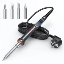 100W 200W Electric Soldering Iron Kit Digital Temperature Adjustable 110V/220V Ceramic Heater  Welding Solder  With 4 Tips Set