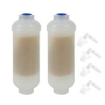 2 Pack von 6 "Lange Inline Gemischt Bett Entionisierung DI Harz Patrone Mit Adapter Für Laser, Aquarien, medizinische, Labor etc.