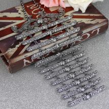 SUNSPICEMS Rose Gold & Schwarz farbe Kaukasischen Brust Rosa Perle Grün Stein Europäischen Hochzeit Kleid Lätzchen Gericht Kostüm Schmuck