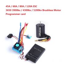 3650 3900 kV 4300 kV 5200 kV bürstenloser Motor / 45 A 60 A 80 A 120 A bürstenloser ESC elektrischer Geschwindigkeitsregler staubdicht für 1:10 RC Auto