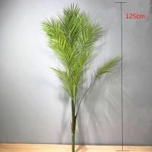 75CM-125CM Künstlicher großer seltener Palme, grün, realistische tropische Pflanzen, für den Innenbereich, Kunststoff, Hotel, Büro, Heimdekoration, Zubehör