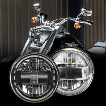 Proiettore per fari a LED per moto universale da 5,75/7 pollici 90W per Harley Touring Softail Heritage Street Glide Road King faro