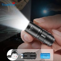 Trustfire Mini2 wiederaufladbare Mini-LED-Taschenlampe, Schlüsselanhänger, USB-betrieben, 250 Lumen, Blitzlicht, IPX8, EDC-Taschenlampe, Taschenlampen