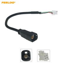 FEELDO Autoradio Audio 4Pin Conector Changer Port Adapter für Volkswagen BORA Sagitar Magotan Touran Octavia USB-Kabelübertragung
