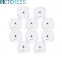 Retekess 10pcs td017 Touch Pager Wireless Call Bell Button Restaurant Sender 433,92 MHz für Kaffee bar Shisha Hotel Krankenhaus