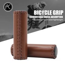 PCycling Fahrradlenkergriffe, PU-Leder, ultraleicht, handgenäht, rutschfest, für MTB, Rennrad, Fahrradteile
