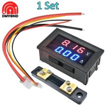 Dc 100v 50a Digital Voltmeter Amperemeter Volt Amp Meter Voltmeter Ampermeter + 50A75mV FL-2 50A 75mV Shunt Voltmeter Auto modul