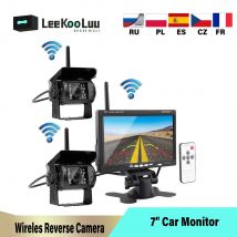 LeeKooLuu 7 "monitor per auto senza fili Monitor per telecamere di Backup per auto per camion parcheggio telecamera posteriore