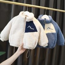 2023 Winter Mantel Jacke Für Mädchen Jungen Dicke Baumwolle Gepolsterte Kleidung Winter 1-5Y Plüsch Warme Kinder Kleinkind Mädchen Jacke kleidung