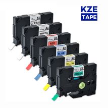 18mm Multicolor Laminiert Label Band label band tze band für Brother p-touch drucker wie Tze-241 tze241 tze 241 tze-241 tz241