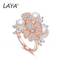 925 Sterling Silber Mode Neue Stil Hohe Qualität ZirkoniumLily of the Valley Blume Ringe frauen Hochzeit Party Luxus schmuck