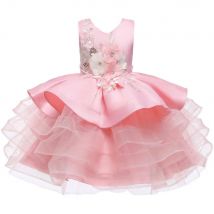 Hetiso Baby Mädchen Kleid Bestickt Blume Kinder Party Kleider Vintage Schicht Kinder Ballkleid Weihnachten Kleider für Mädchen 1-8Y