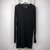 Owen Seak Männer Bottoming Shirt 100 % Baumwolle Gothic Stil Damenbekleidung Tops T-Shirts Sommer Frauen Casual Schwarz Langes Pullover Shirt