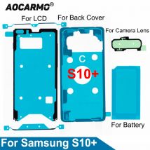Aocarmo LCD-Display-Bildschirm, hintere Batterieabdeckung, wasserfester Klebeaufkleber, Klebeband, Kleber für Samsung Galaxy S10+ SM-G9750 Plus