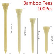 100Pcs/Set Golf Tees Bambus T Golf Bälle Halter 4 Größen Verfügbar Stärker als Holz Tees Drop Schiff