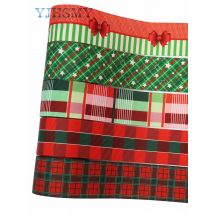 1-1/2'' Christmas Checkered Plaid Ribbon 5 Yards 100% Polyester Gingham Ribbon for Christmas Crafts, Gift Wrapping
