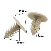 Auto-Innenraum-Deckenabdeckung, braune Befestigungs-Halterungsnieten, zum Einstecken, 9-mm-Loch, Auto-Dachverkleidung, Kofferraumverkleidung, feste Clips