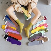 CHAOZHU Thin Loose Socks Solid Colors Second Generation Upgrade Quality Women Classic Summer Spring Canvas Shoes Footwear Sox