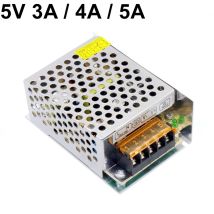 DC 5V 3A 4A 5A Geregeltes Schaltnetzteil 15W 20W 25W AC DC SMPS Eingang AC110V 220V Universal für LED-Anzeigelicht