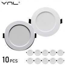 10 Pz/lotto LED Da Incasso AC 220V 7W 9W 12W 15W 18W Rotondo Da Incasso Luce Impermeabile Lampada Spot Giù Luce Da Cucina HA CONDOTTO LA Luce del Punto